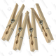 Wooden Clothes Pins are extremely affordable, don’t take up much space, and aren’t made from plastic, if you care about such things.